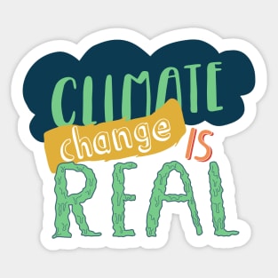 Climate change is REAL Sticker